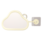 Bathroom Wall Mirror Factory - Cute Cloud Shape 360 Degree Rotation Personalized