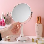 Desktop Vanity Mirror Factory - Luxury Vintage Double Sided Magnification Plastic Frameless