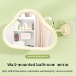 Bathroom Wall Mirror Factory - Cute Cloud Shape 360 Degree Rotation Personalized