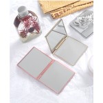 Pocket Cosmetic Mirror Factory - Portable Folding Double Sided Mini Gilded Plated Rose