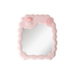 Desktop Makeup Mirror Supplier - Portable Cute Table Plastic Single Sided Folding