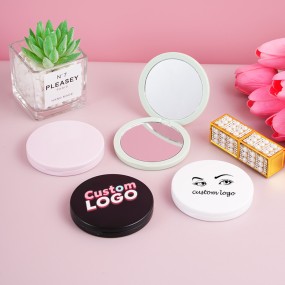 Pocket Cosmetic Mirror Factory - Wholesale Custom Logo Portable Plastic Mini Double Sided