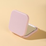 Pocket Makeup Mirror Manufacturer - Custom Logo Mini Double Sided Folding Plastic Square