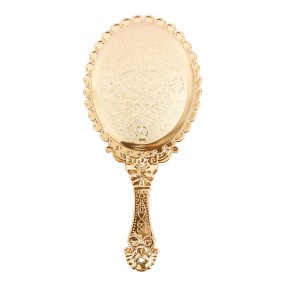 Handheld Makeup Mirror Manufacturer - OEM Custom Vintage Gold Plated Plastic