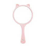 Handheld Makeup Mirror Supplier - Custom Logo Portable Cat Shaped Plastic Single Sided