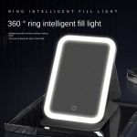 LED Desktop Mirror Supplier - Hot Sale Portable Rotating Magnetron Foldable Light Filled