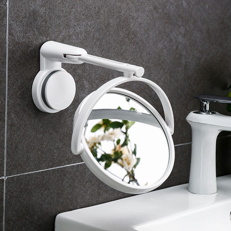 Wall-Mounted Mirror Supplier - Hot Sale Modern Double Sided Plastic Magnifying Rotating