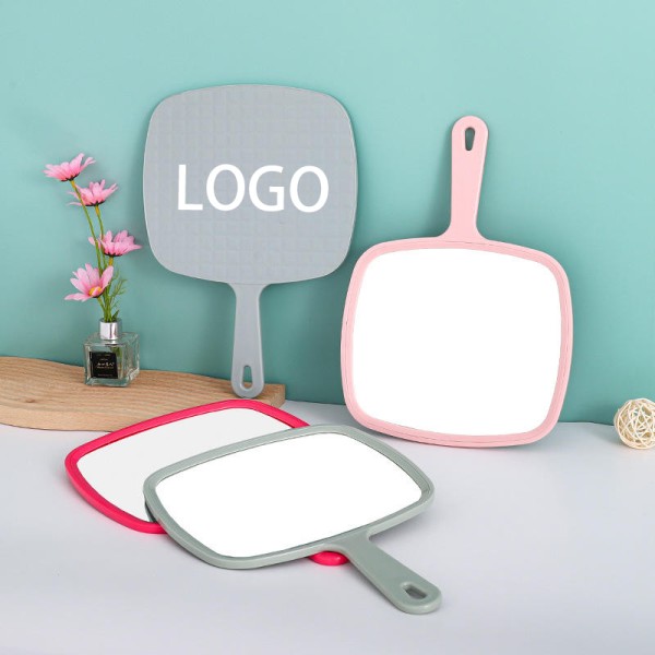 Handheld Cosmetic Mirror Factory - Large Size Plastic Portable Single Side Salon