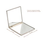 Pocket Cosmetic Mirror Factory - Portable Folding Double Sided Mini Gilded Plated Rose