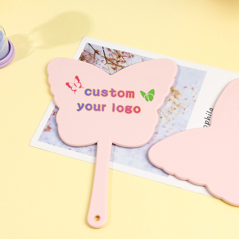 Handheld Mirror Manufacturer - Wholesale Portable Plastic Large Size Butterfly Design