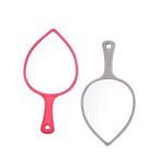 Handheld Mirror Manufacturer - Custom Logo Leaf Shape Portable Mini Pocket Travel