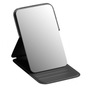 Desktop Makeup Mirror Supplier - Portable HD Rectangular Single Sided Foldable Compact