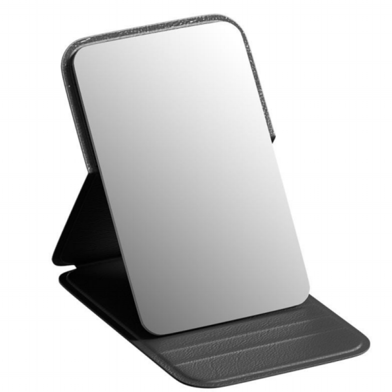 Desktop Makeup Mirror Supplier - Portable HD Rectangular Single Sided Foldable Compact