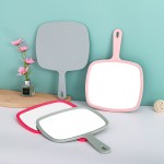 Handheld Cosmetic Mirror Factory - Large Size Plastic Portable Single Side Salon