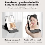 Desktop Makeup Mirror Supplier - Portable HD Rectangular Single Sided Foldable Compact