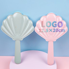 Handheld Makeup Mirror Supplier - Customizable Logo Plastic Single Sided Mini
