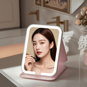 LED Makeup Mirror Factory - Portable Folding Tabletop LED Light HD Intelligent