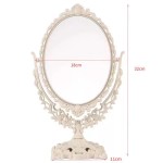 Desktop Mirror Manufacturer - Luxury Vintage Retro Double Sided Plastic Frame Design