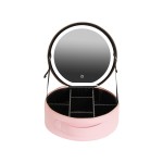 LED Cosmetic Bag Mirror Supplier - Large Capacity Portable Round Personalized LED