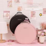 LED Cosmetic Bag Manufacturer - Large Capacity Portable Round with LED Mirror