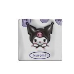 Mini Makeup Mirror Manufacturer - New PU 3D Cartoon Design Portable Double Sided Square