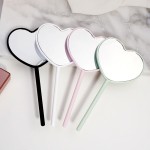 Hand Pocket Makeup Mirror Manufacturer - Custom Logo Heart Shaped Plastic Creative