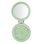 Makeup Mirror Manufacturer - Custom Logo Portable with Comb Folding Pocket Hairbrush