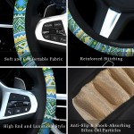 Steering Wheel Cover Factory - 3D Embroidered Diamond Breathable