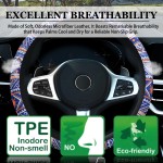 Steering Wheel Cover Factory - 3D Embroidered Diamond Breathable