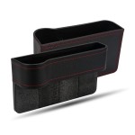 Car Organizer Factory - Cup Holder PU Leather Slit Box