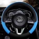 Steering Wheel Cover Manufacturer - Dual Color Blocking Microfiber