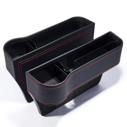 Car Organizer Factory - Cup Holder PU Leather Slit Box