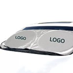 Sunshade Manufacturer - Custom Silver Polyester Two Round Foldable
