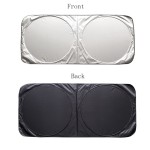 Sunshade Manufacturer - Custom Silver Polyester Two Round Foldable