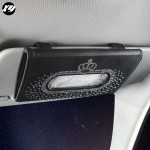 Sun Visor Tissue Box Manufacturer - Rhinestone Crystal Diamond