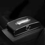 Car Tissue Box Manufacturer - Business Logo PU Leather