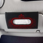 Sun Visor Tissue Box Manufacturer - Rhinestone Crystal Diamond