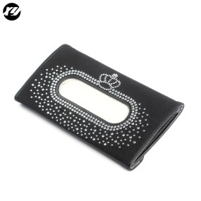 Sun Visor Tissue Box Manufacturer - Rhinestone Crystal Diamond