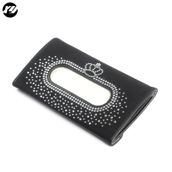 Sun Visor Tissue Box Manufacturer - Rhinestone Crystal Diamond