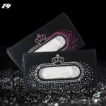Sun Visor Tissue Box Manufacturer - Rhinestone Crystal Diamond