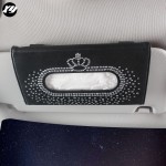Sun Visor Tissue Box Manufacturer - Rhinestone Crystal Diamond