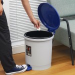 Biodegradable Trash Bin Manufacturer - Outdoor Indoor Blue Grey