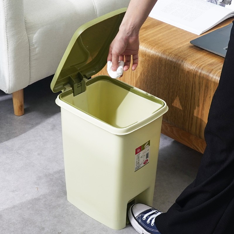 Plastic Trash Can Manufacturer - Home Office Foot Pedal Open-Top