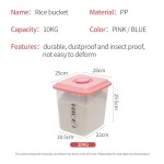 Rice Storage Box Manufacturer - 10kg Rectangle PP Food Use