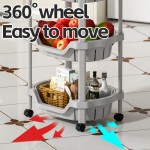 Storage Rack Manufacturer - Multi-Layer Wheeled Trolley for Kitchen