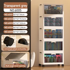 Wardrobe Storage Box Manufacturer - 5 Layer Transparent Rectangle