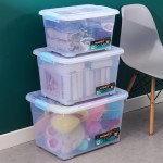 Under Desk Storage Box Manufacturer - 70L Extra Large Clear