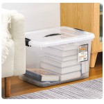 Clear Plastic Box Manufacturer - 55L Custom with Handle Wheel