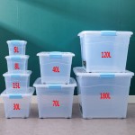 Under Desk Storage Box Manufacturer - 70L Extra Large Clear
