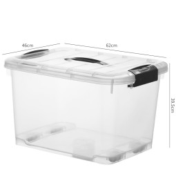 Large Storage Box Manufacturer - 100L Transparent for Clothes Toys